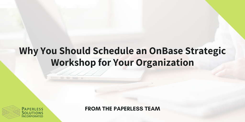 schedule your onbase strategic workshop